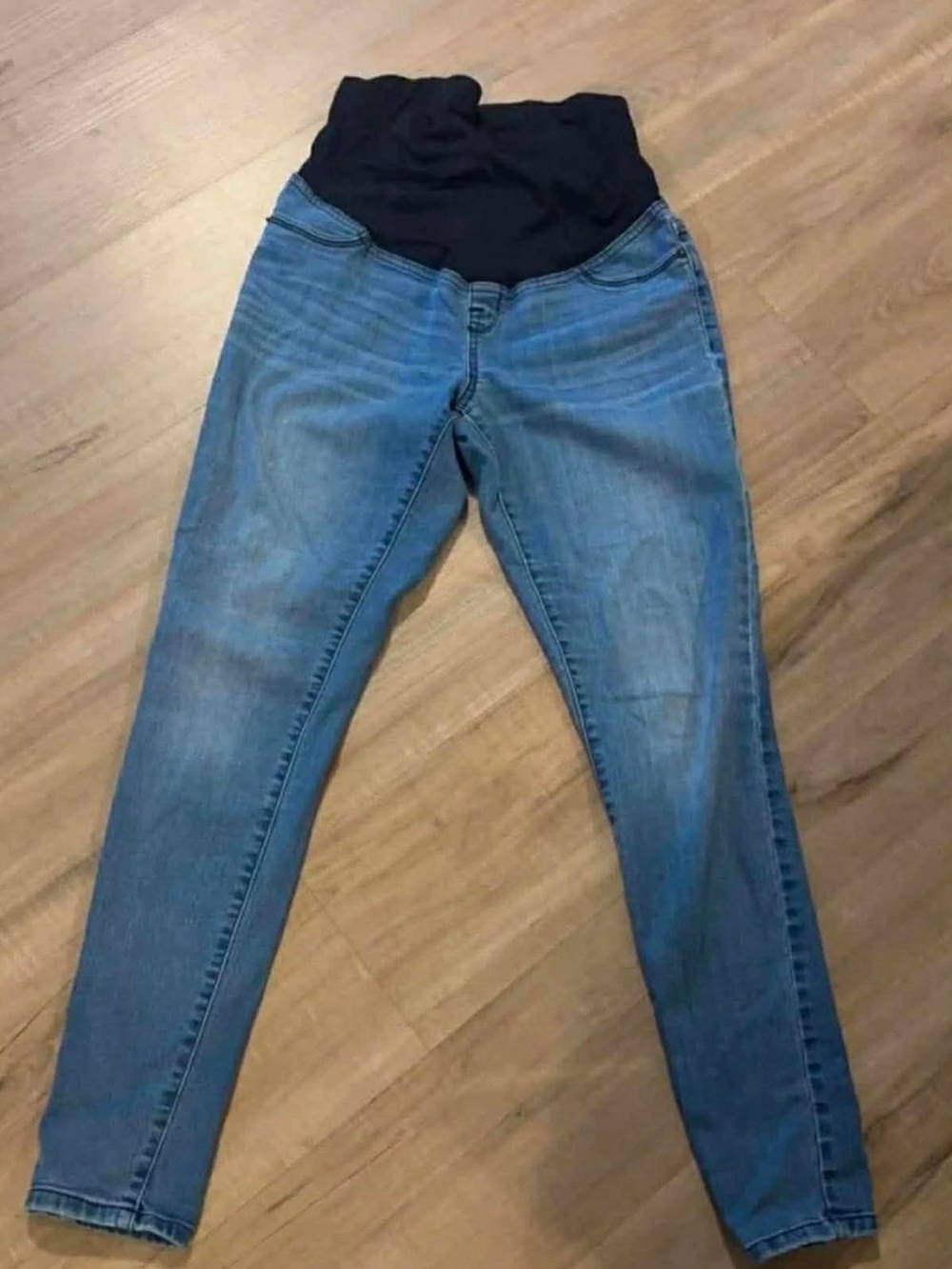 Isabel Maternity by Ingrid & Isabel Blue Jeggings with Black Overband